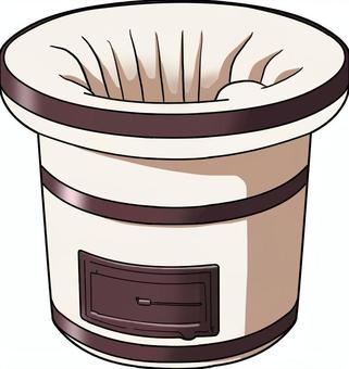 七輪 七輪,道具,生活,暖房,レトロのイラスト素材