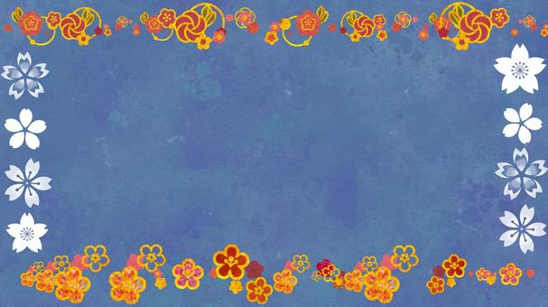 Japanese style background frame, , JPG