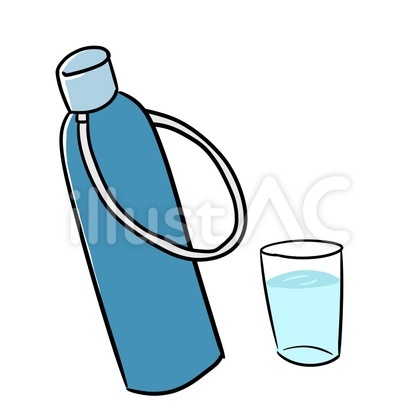 水筒やコップで水分補給