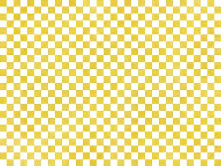 金色和柄パターン【市松】透過 和柄,金色,背景,ゴールド,シームレスパターン,手描き,パターン,金,金箔,祝いのイラスト素材