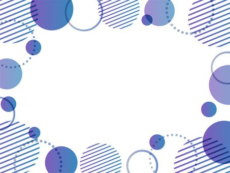 ポップな円のグラデメンフィス背景 紺 白,背景,フレーム,紺,黒,グラデーション,メンフィス,円,ポップ,淡色のイラスト素材