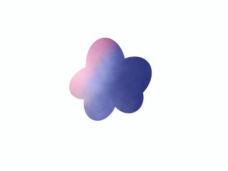 ぷるんとした星(夕焼け風) 星,ほし,シンプル,単品,アイコン,スター,挿し絵,素材,イラストのイラスト素材