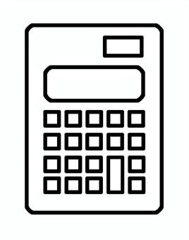 電卓（計算機） 電卓,計算,シンボル,おしゃれ,シンプル,事務用品,文房具,事務,計算機,ステーショナリーのイラスト素材
