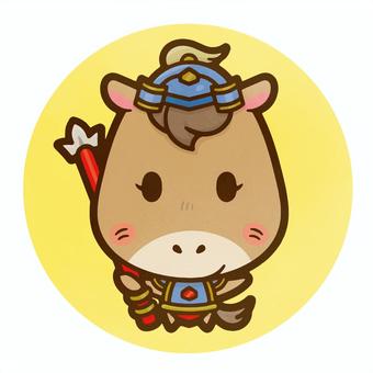 馬の七福神 毘沙門天