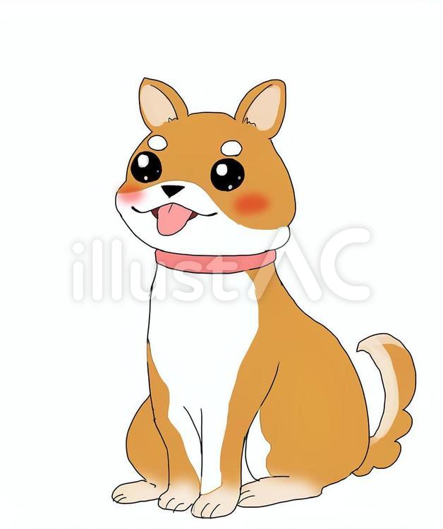 柴犬イラスト No 無料イラストなら イラストac