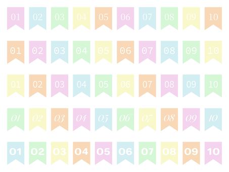 リボン番号文字抜きセット あしらい,フレーム,手書き,リボン,吹き出し,枠,レトロ,シルエット,パターン,イラストのイラスト素材
