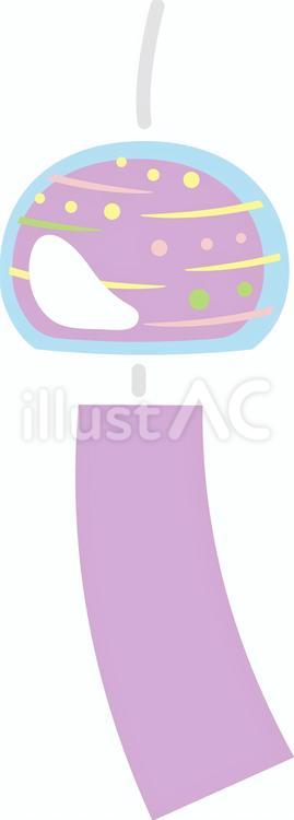 風鈴02 風鈴,夏,アイコンのイラスト素材