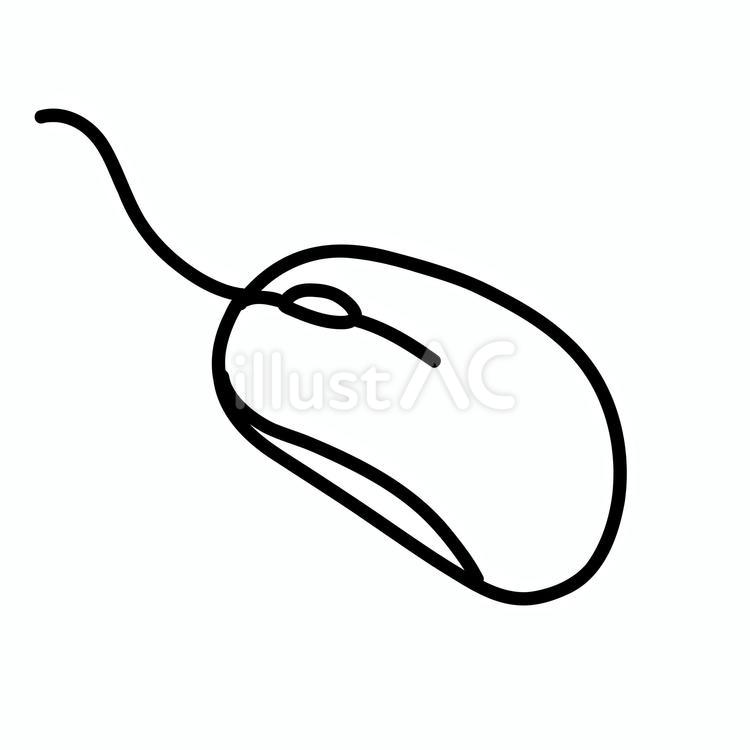 マウス マウス,電子機器,白黒のイラスト素材