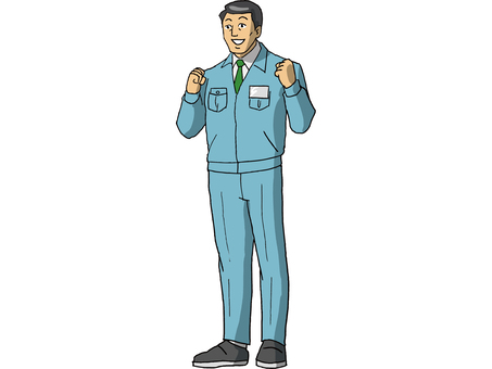 Illustration, people, whole body, employee, JPG, PNG and AI