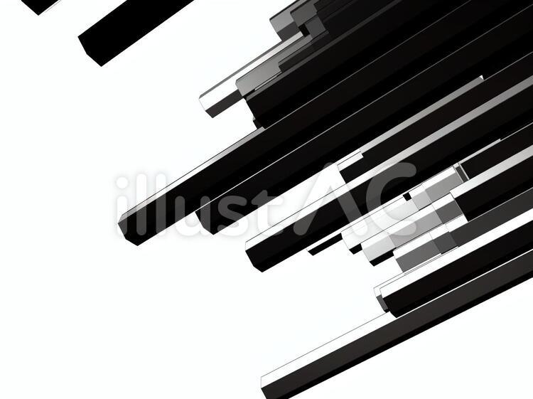六角形の柱(右上) 背景,デジタル,3dのイラスト素材
