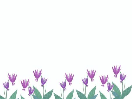 カタクリ C カタクリ,シンプル,パープルのイラスト素材