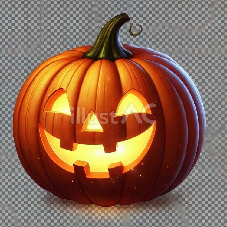 ハロウィンのかぼちゃのイラスト素材５ ハロウィン,ジャック・オー・ランタン,かぼちゃのイラスト素材