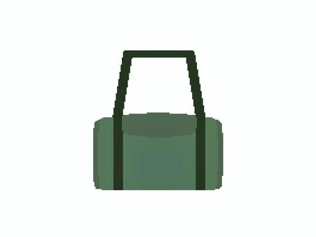 ドット絵風のボストンバッグ ドット絵風のボストンバッグ ボストンバッグ,旅行カバン,バッグ,カバン,持ち物,荷物,旅行,ドット絵,ピクセルアートのイラスト素材