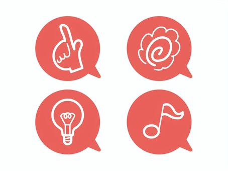 Illustration, speech balloon, icon, means, 