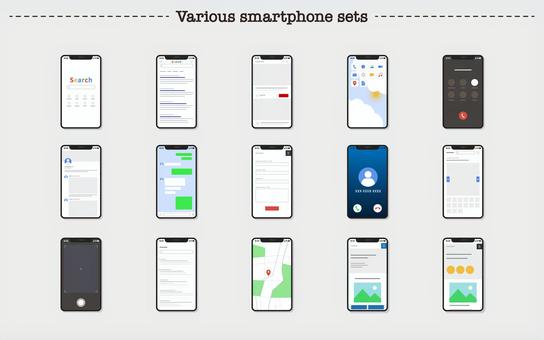 Smartphone web browser material set, JPG, PNG 및 AI Smartphone web browser material set, browser, smartphone, mobile phone, JPG, PNG 및 AI