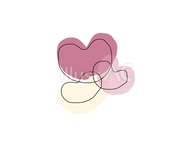 手書きのかわいいハート ハート,かわいい,おしゃれのイラスト素材