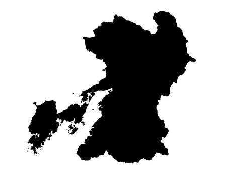 熊本県 熊本,県,九州,地方,都道府県,地図,マップ,日本,観光地,火山のイラスト素材