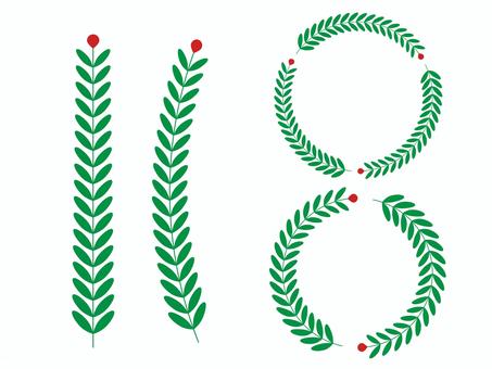 ボタニカルフレーム/クリスマスカラー ボタニカル,植物,フレーム,ベクター,クリスマス,xmas,christmas,クリスマス素材,クリスマス背景,パーツのイラスト素材