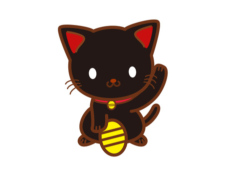 Invitation cat (black), lucky cat, invitation cat, cat, JPG and PNG