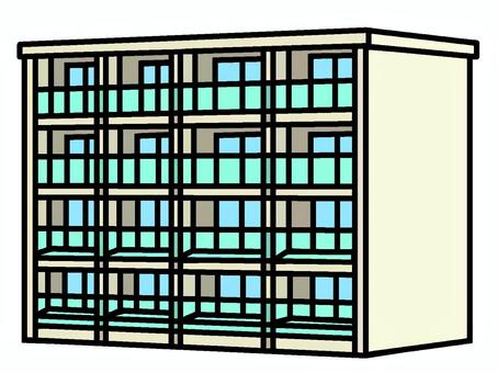 公営住宅 公営住宅 公営住宅,建物,低家賃のイラスト素材