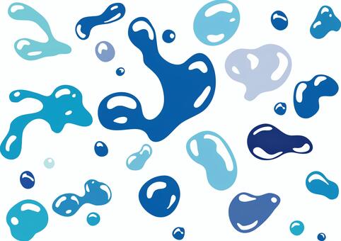 Illustration, puddle, water, rain, 