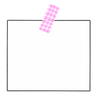 マスキングテープとメモ帳のフレーム2 メモ帳,紙,フレーム,マスキングテープ,かわいい,テキストスペース,手描き,メモのイラスト素材