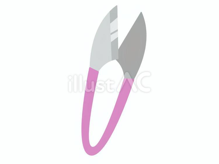 糸切はさみ（ピンク） 糸切はさみ,ハサミ,ピンクのイラスト素材