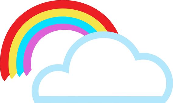 Rainbow sky, rainbow, sky, icon, JPG, PNG and AI