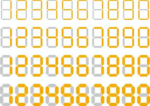 デジタル数字b 数字,デジタル,フォント,電卓,計算機,シンプル,ビジネス,デザイン,グラフィックのイラスト素材