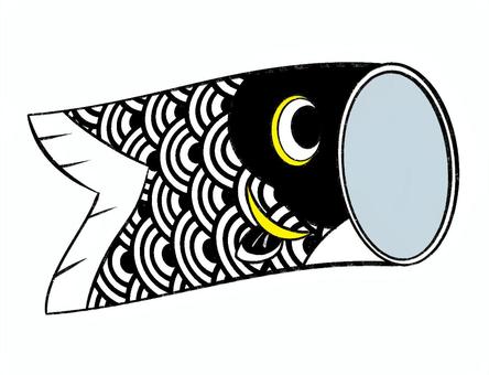 Carp streamer (black), carp streamer, black, may, JPG and PNG