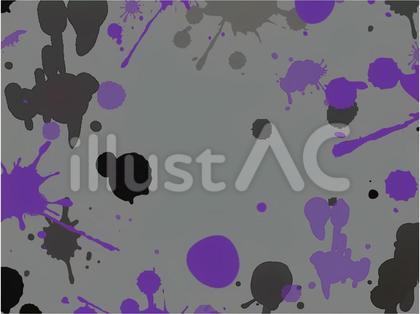 ハロウィンぽたぺた紫