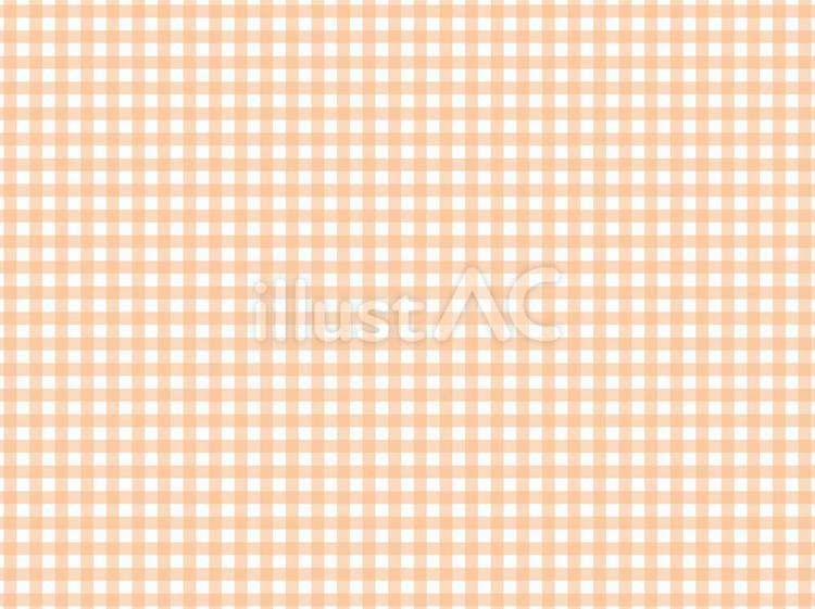 オレンジと白のギンガムチェックの背景 オレンジ,白,ギンガムチェックのイラスト素材