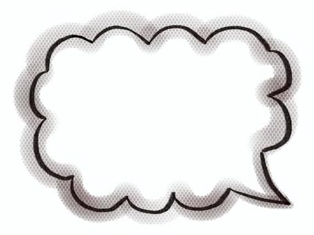 シンプル吹き出し 黒