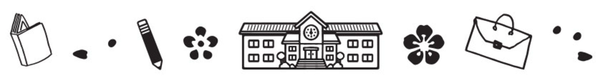 Illustration, linea separatore, fianco a fianco, decorazione, 