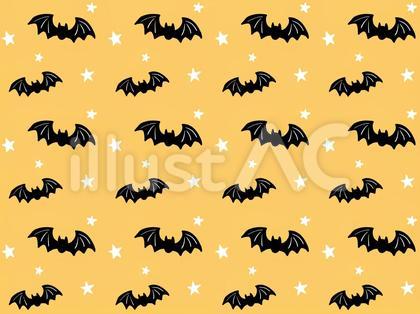 コウモリ ハロウィン 壁紙 黄色