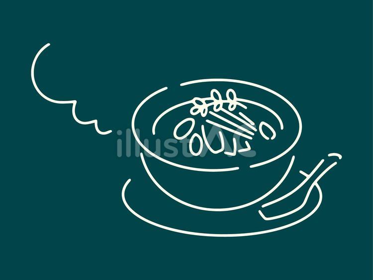 【単品】黒板　中華粥のイラスト 食べ物,中華,お粥のイラスト素材