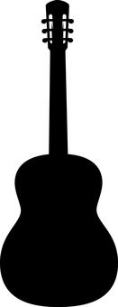 ギター ギター,シルエット,アコースティックギター,エレキギター,フォークギター,クラシックギター,アコギ,バンド,弾き語り,ミュージックのイラスト素材