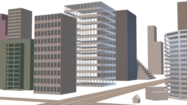 パース都市 ビル,都会,都市,高層ビル,都,市街,シティ,市街地,タウン,市のイラスト素材