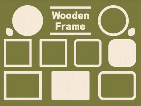 Whitish wood grain pattern frame material set, लकड़ी, अनाज, बनावट, JPG, PNG and AI