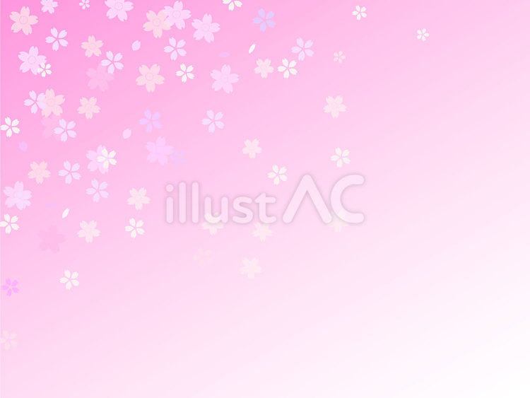 春らしい桜吹雪の舞うフレーム背景素材   春,桜,花のイラスト素材