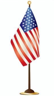 アメリカ国旗の卓上旗 アメリカ,国旗,卓上旗,合衆国,シンボル,マークのイラスト素材