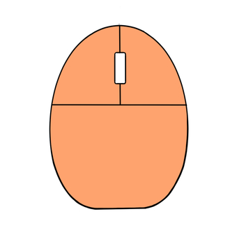 mouse orange, , JPG and PNG