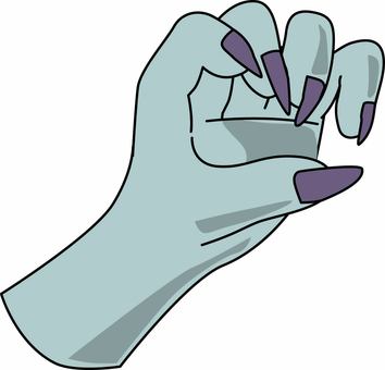 悪魔の手 手,つかむ,悪魔,妖怪,伸ばす,取る,指,爪,不吉,腕のイラスト素材