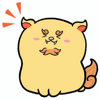 喜ぶゆるかわシーサー