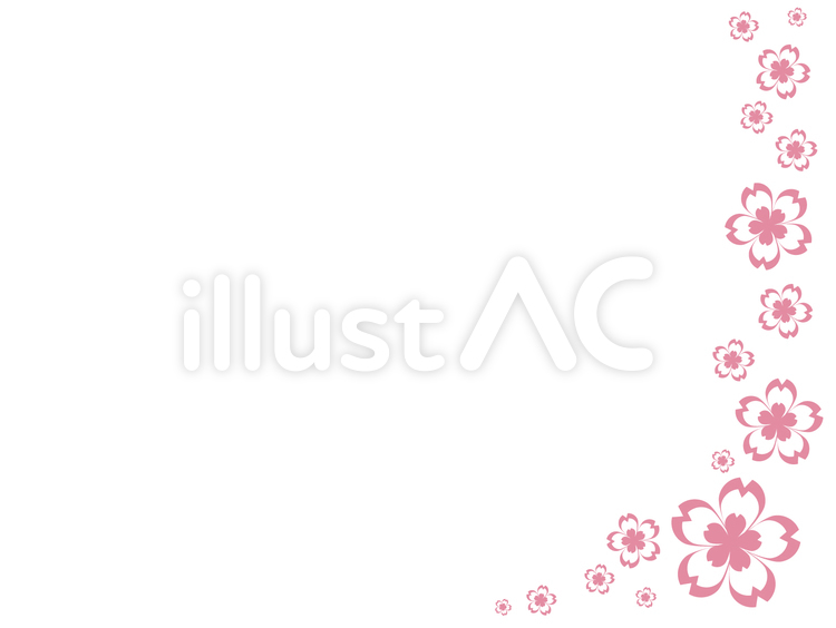 桜　フレーム 桜,和柄,和風のイラスト素材