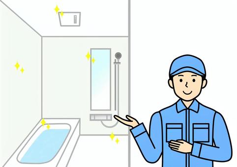 浴室浴室工人閃亮的清潔 浴室浴室工人閃亮的清潔