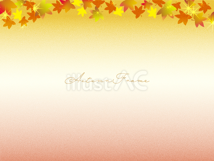 Autumn frame6 秋,フレーム,飾り枠のイラスト素材