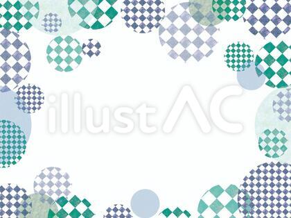 市松ドットのメッセージカード