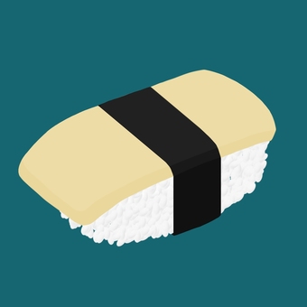 Sushi (egg), sushi, egg, japanese food, JPG and PNG