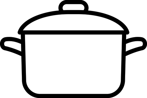 白の鍋です。 鍋,シンプル,両手鍋,料理,煮込み,キッチン,調理,オーブン対応,業務用,家庭用のイラスト素材